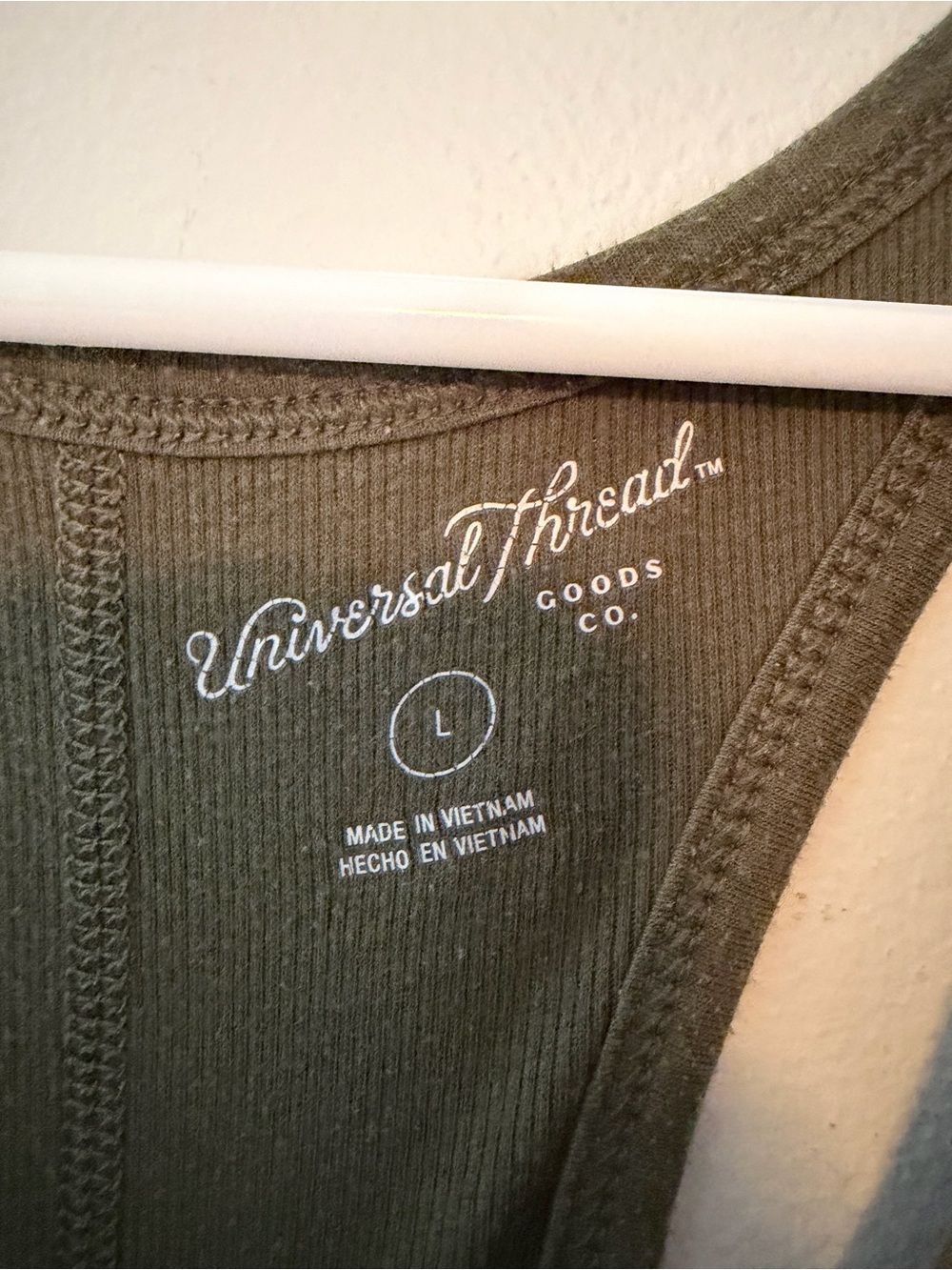 Universal Thread Olive Green Racerback Tank Top - Picture 3 of 3